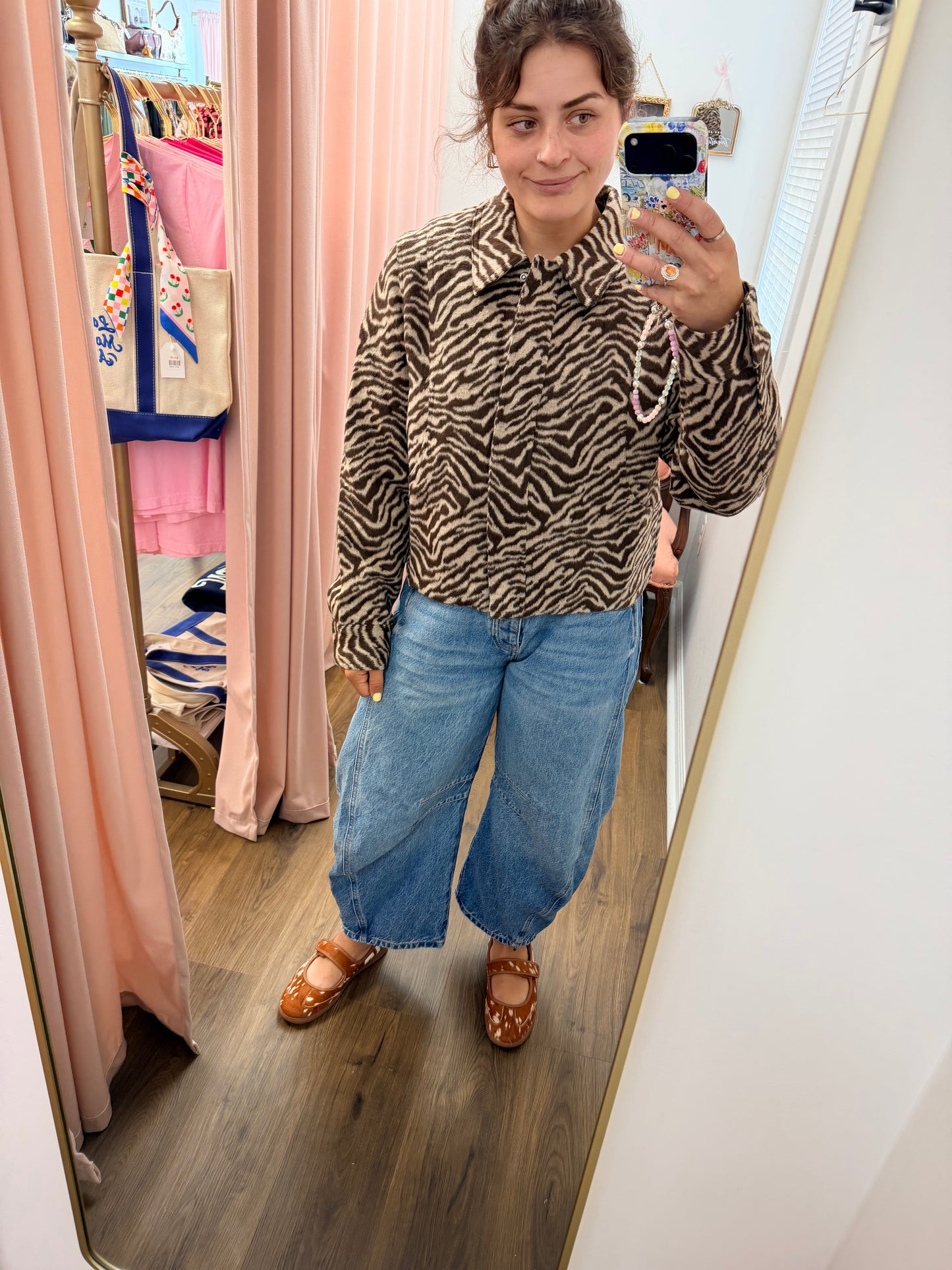 Zebra Crop Jacket