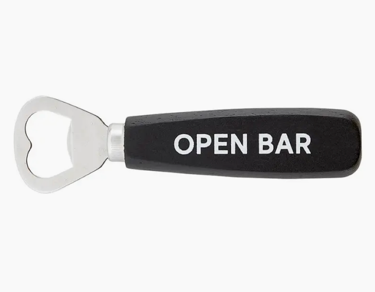 "Open Bar" Wood Bottle Opener