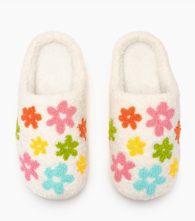 Multi Flower Slippers