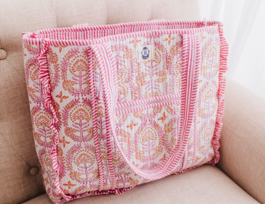 Dahlia Large Ruffle Tote