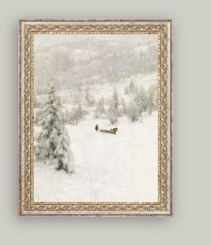 Winter Landscape Framed Print
