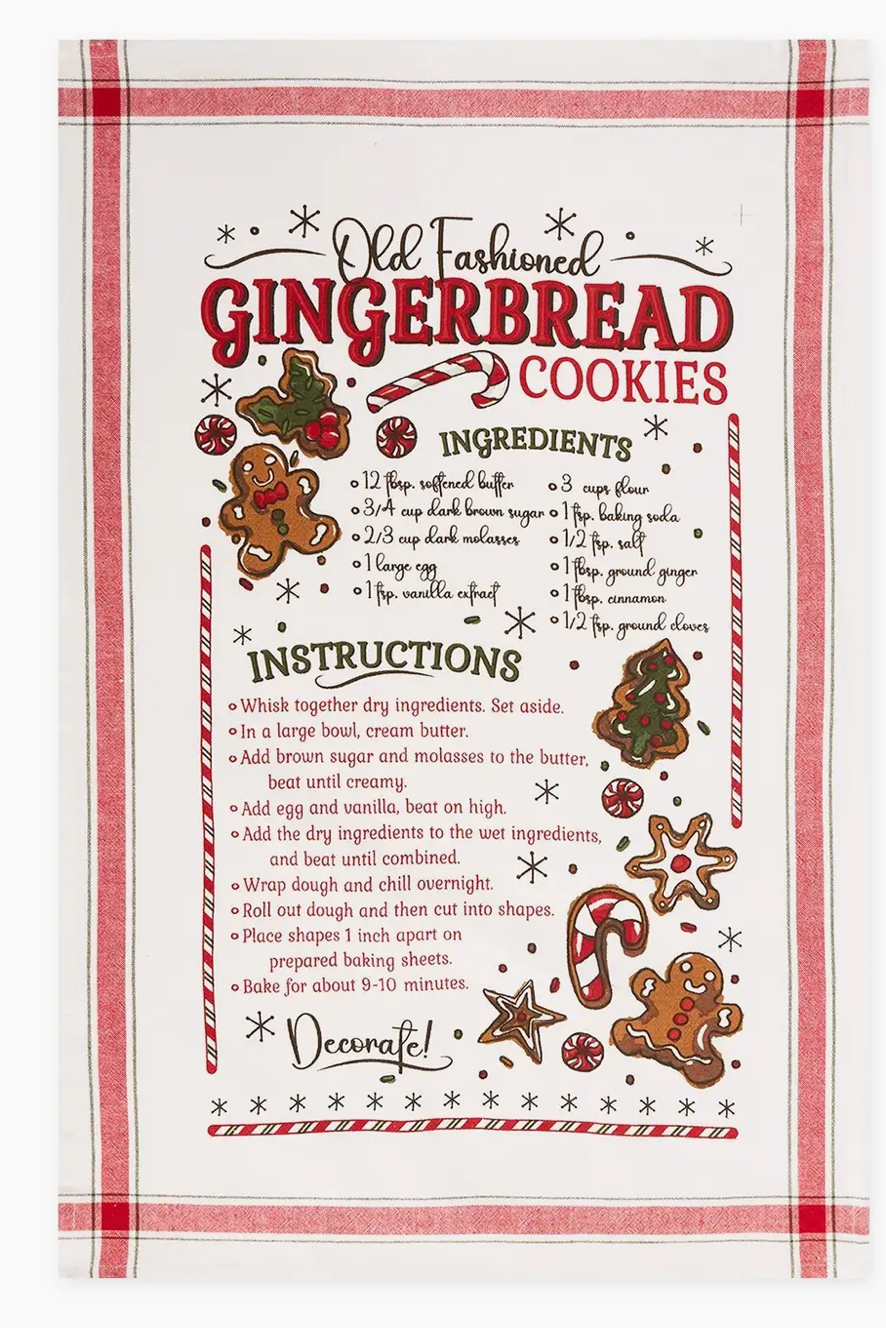 Gingerbread Cookie Hand Towel