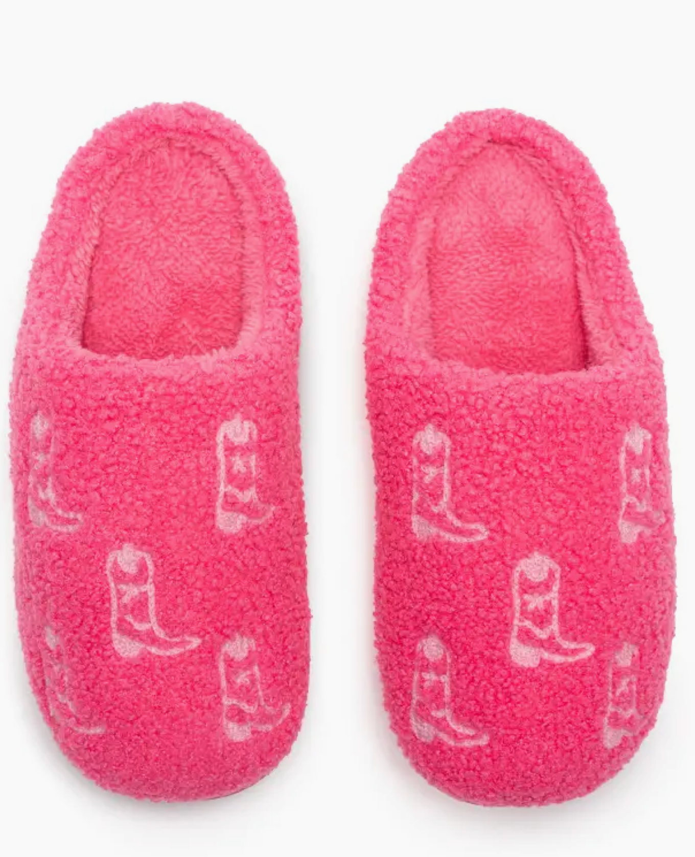 Pink Cowboy Boot Slippers