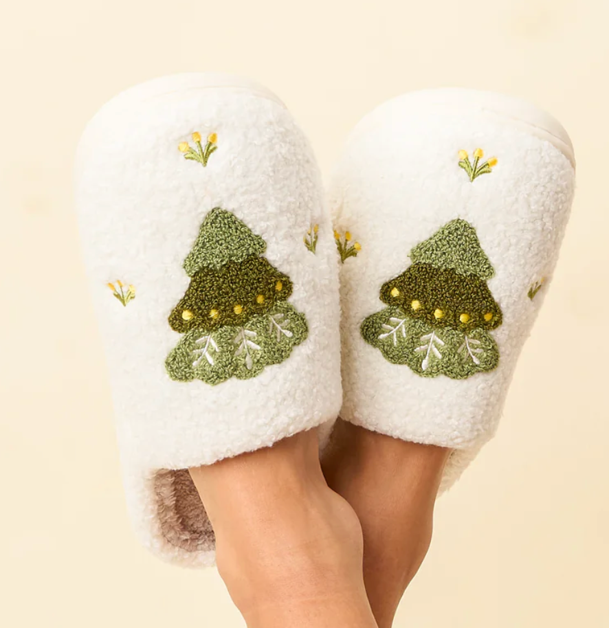 Fuzzy Tree Slipper