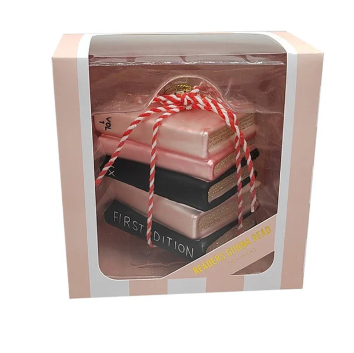 Boxed Book Club Ornament