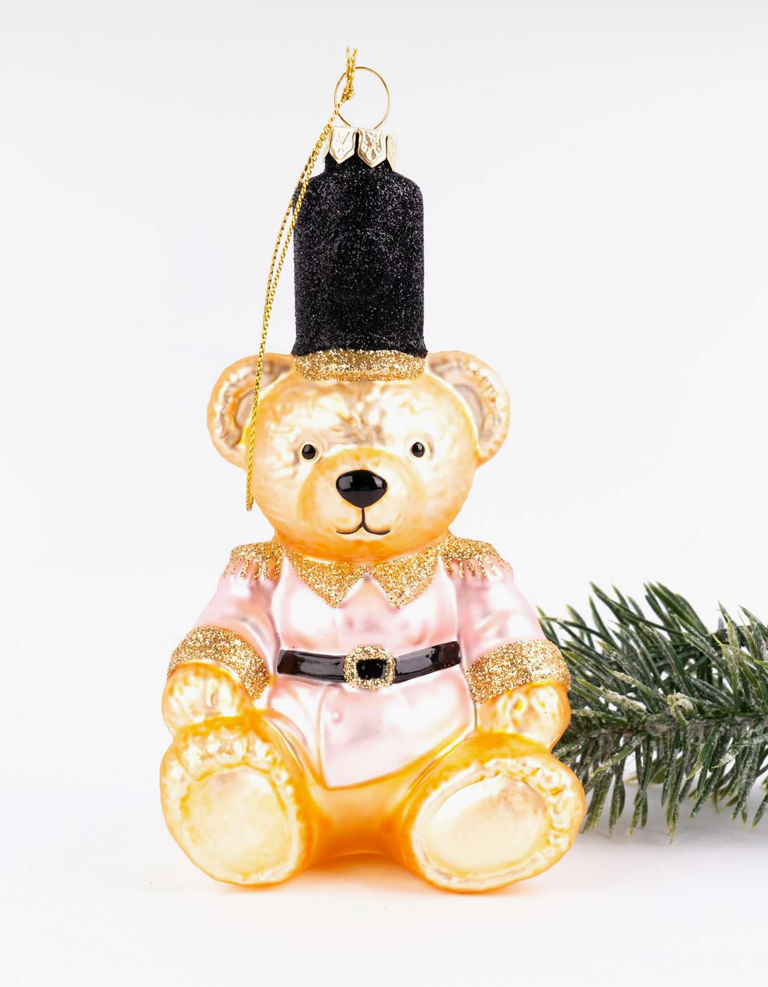 Pink Bear Boxed Ornament