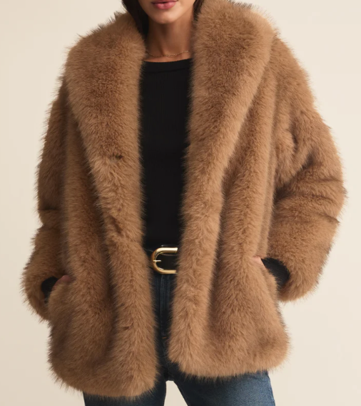 Z Supply Logan Faux Fur Coat