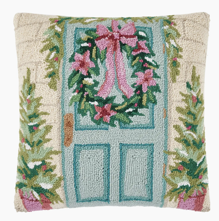 Holiday Front Porch Hook Pillow