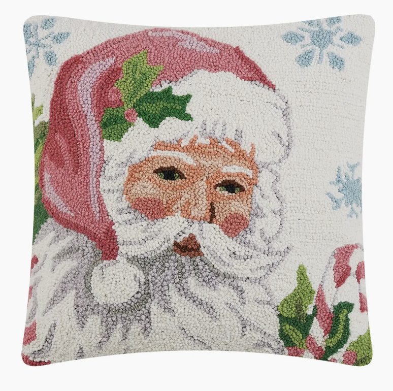 Santa White Hook Pillow