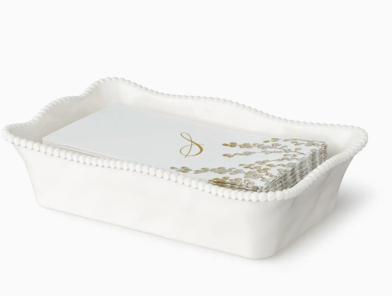Pearl Cream Melamine Guest Napkin Holder