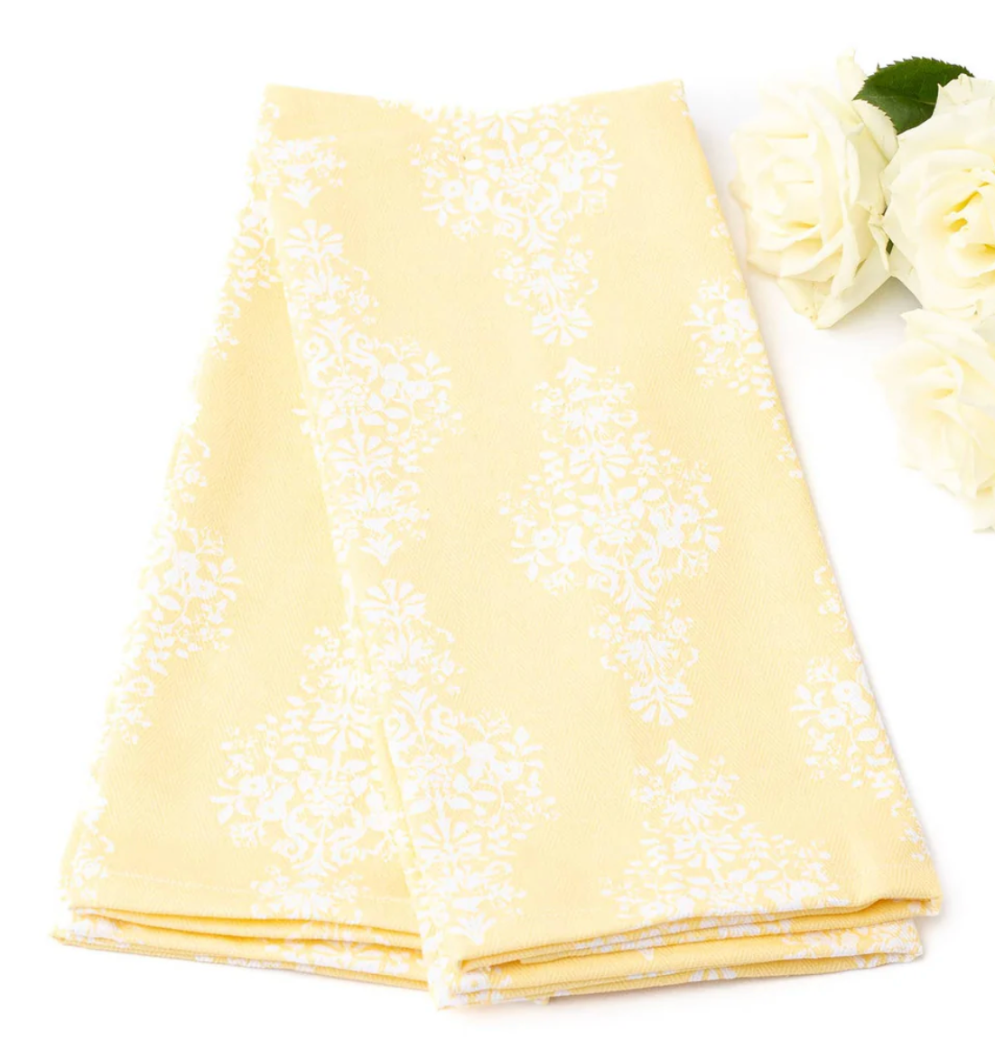Golden Damask Kitchen Towel