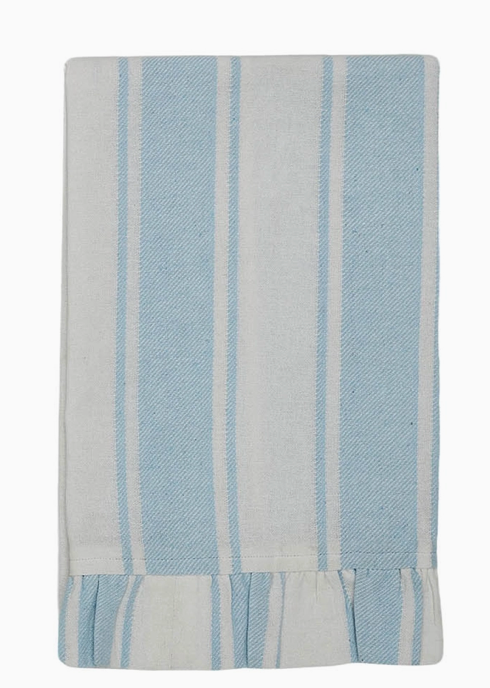 Blue and White Stripe Tea Towel