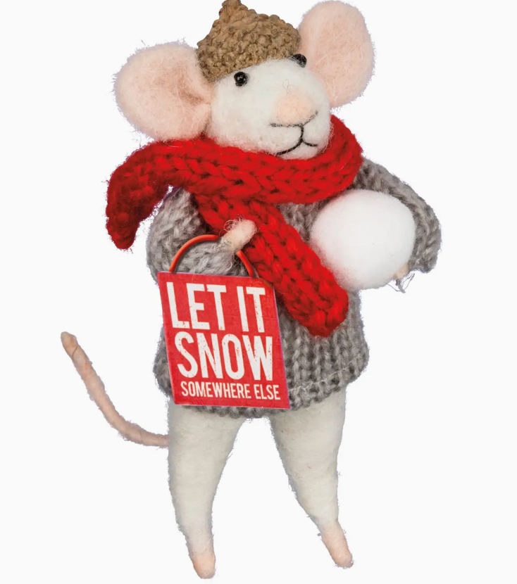 Let It Snow Mouse Critter