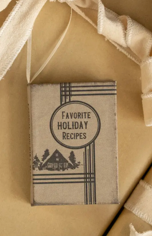 Favorite Holiday Recipe Journal Ornament