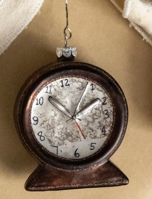 Vintage Clock Ornament