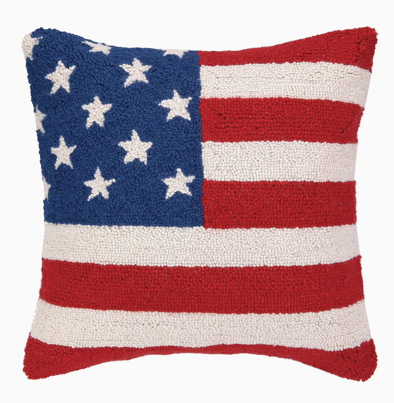 USA American Flag Hook Pillow