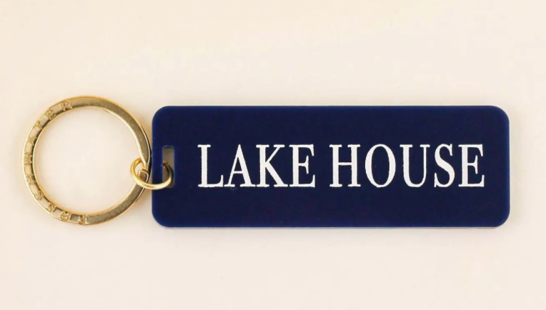 Freshwater Lake House Rectangle Keychain