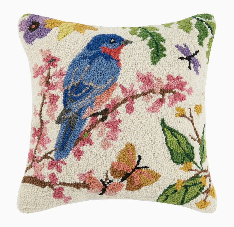 Bluebird Hook Pillow