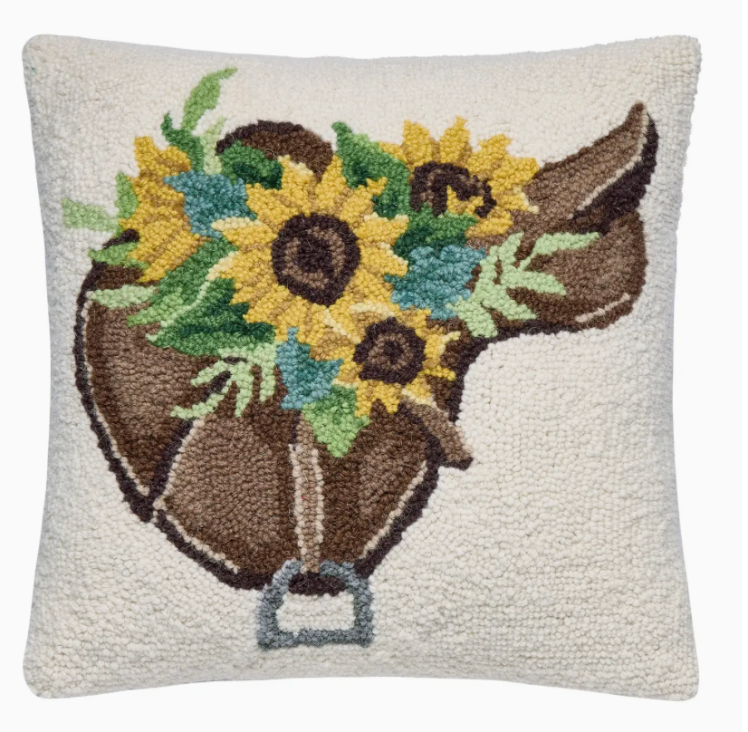 Sunflower Saddle Hook Pillow