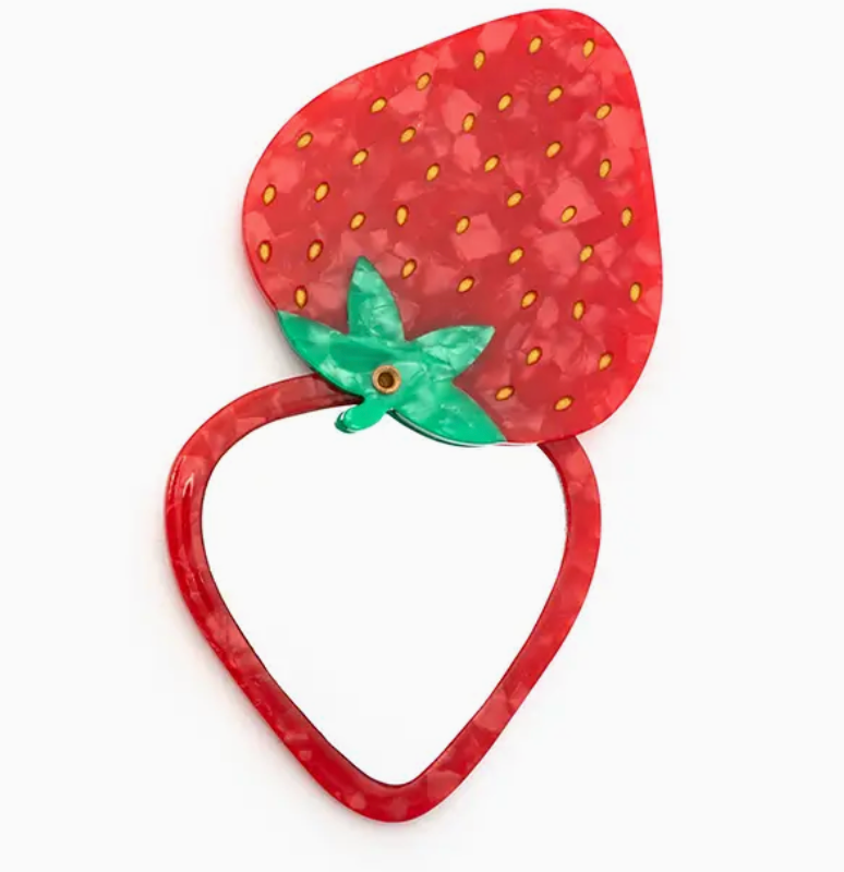 Strawberry Compact Mirror
