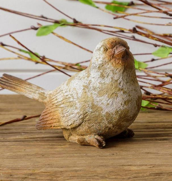 Natural Weather Finish Bird with Tail Up