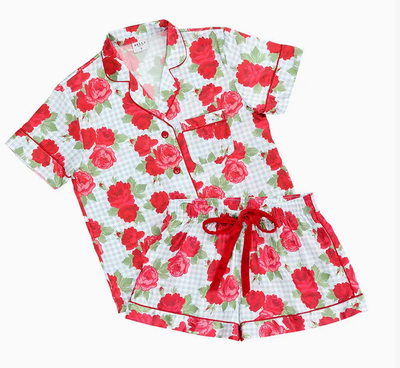 Blue Gingham PJ Set