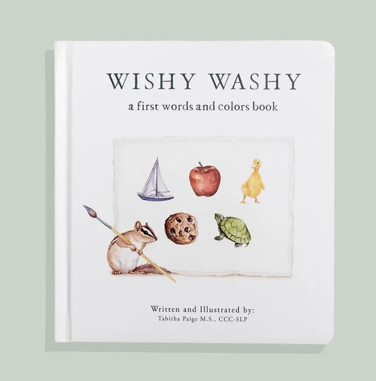 Wishy Washy: A Board Book of First Words and Colors