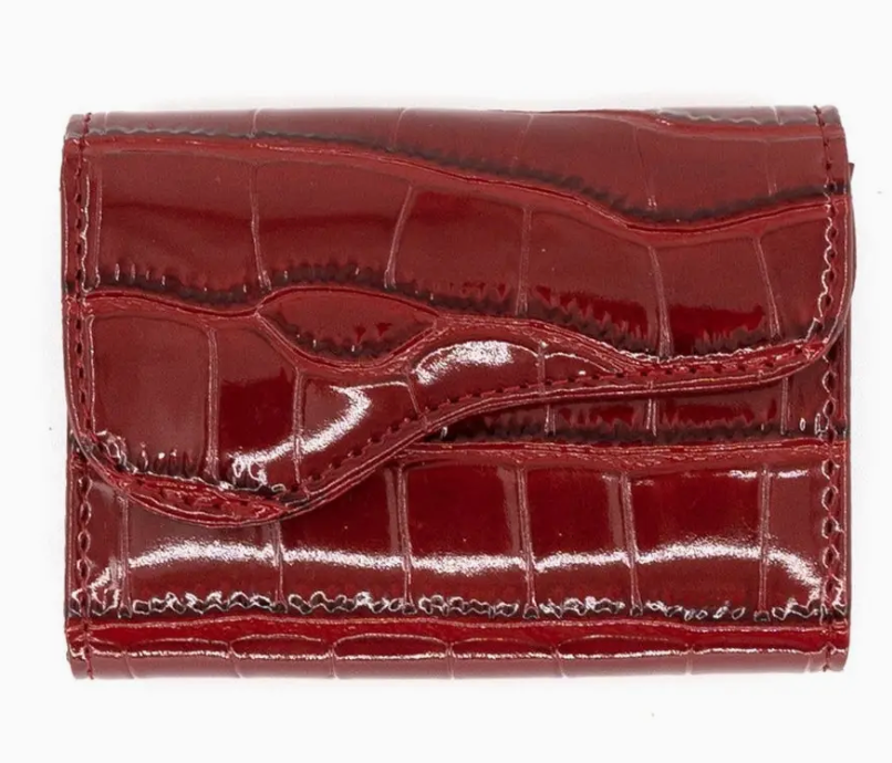 Roma Mini Card Holder Red
