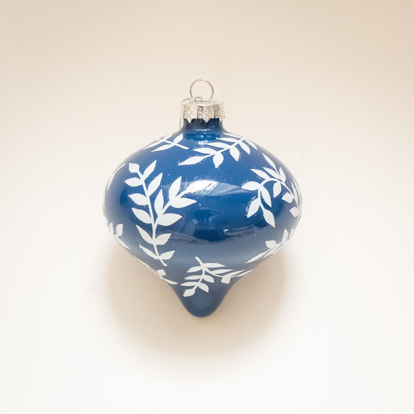 Blue and White Floral Ornament