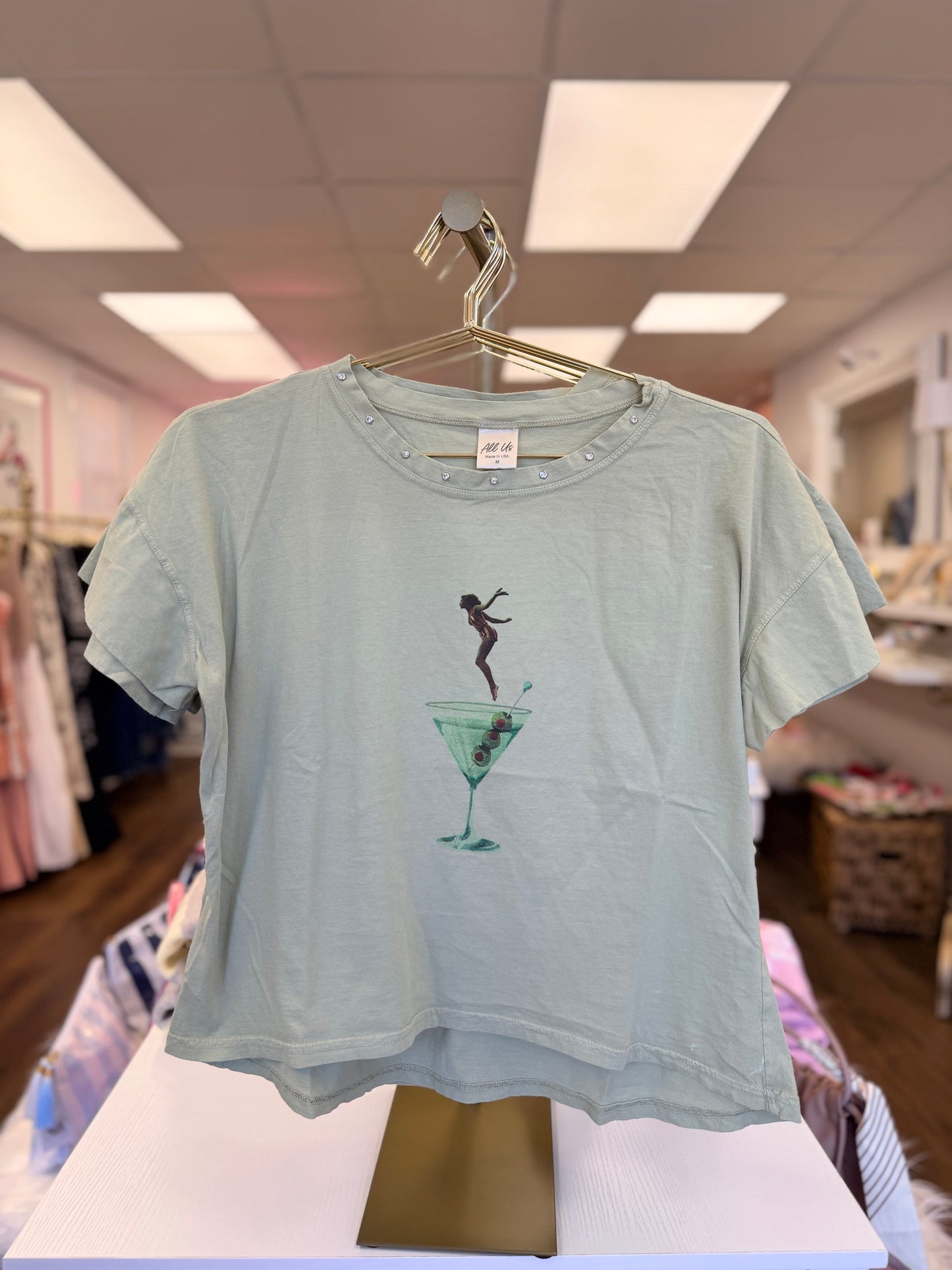 I Dip into My Martini Hi-low Tee