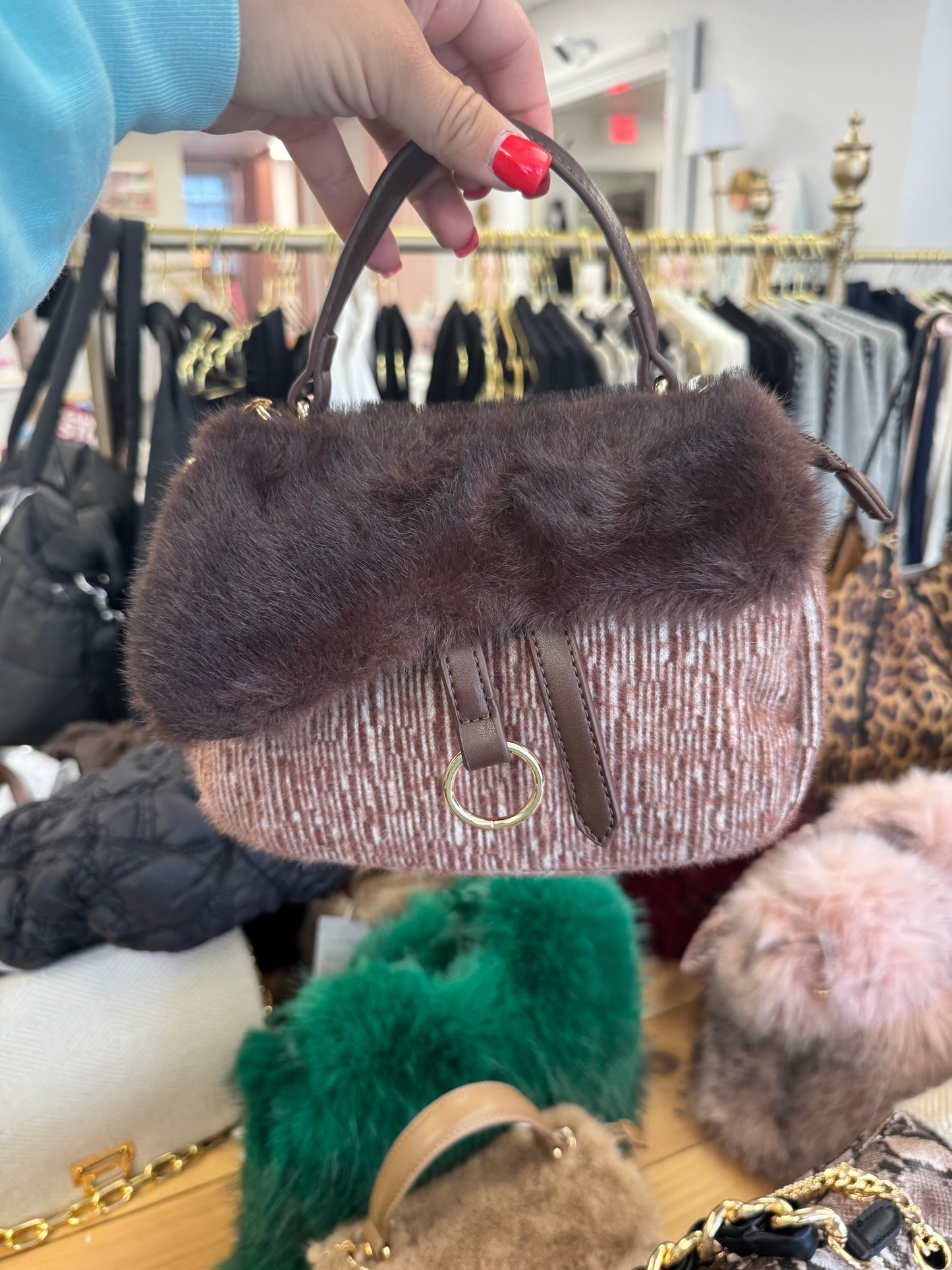 Alex Max Half Fur Bag