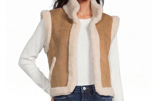 Elan Tan and Cream Reversible Vest
