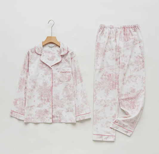 Pink Toile Pajamas