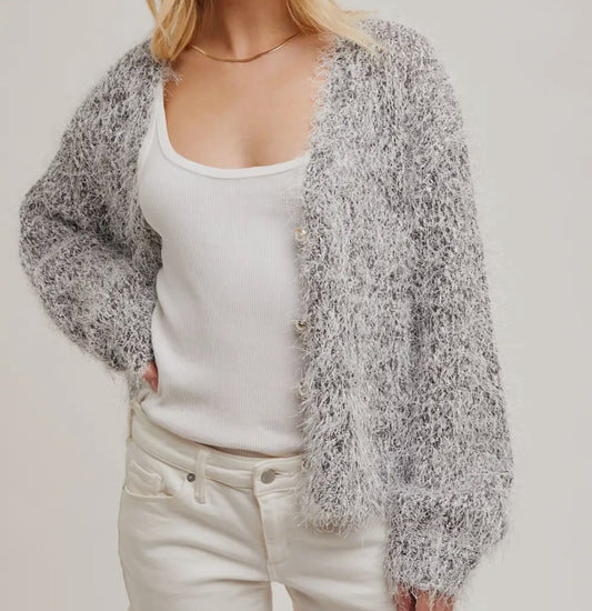 Ash Fuzzy Cardigan