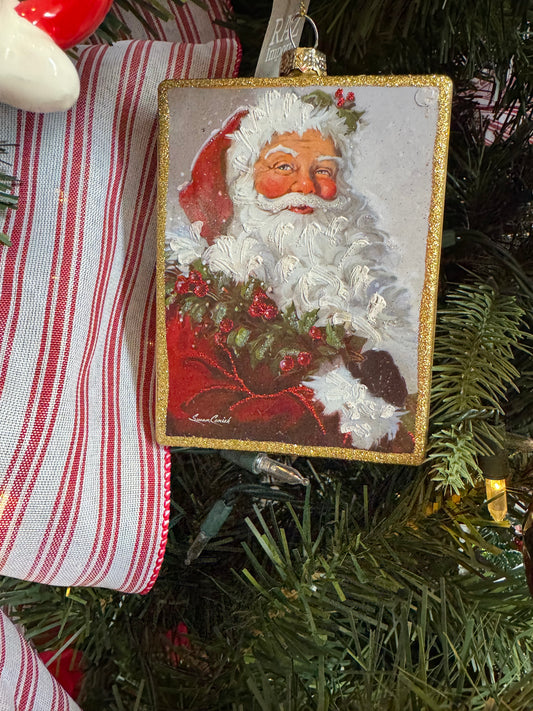 Box Santa Ornament