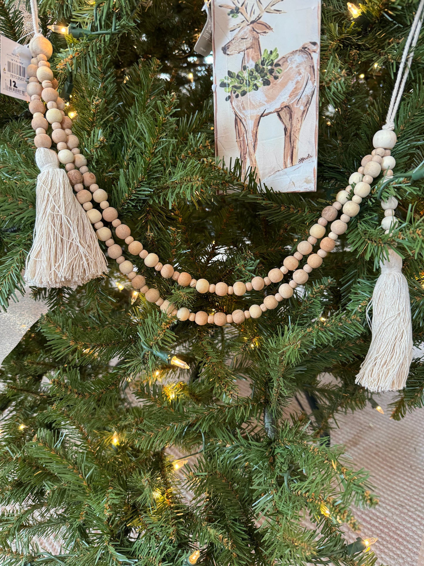 Double Swag Wood Garland