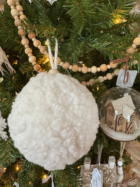 Large Sherpa Ball Ornament