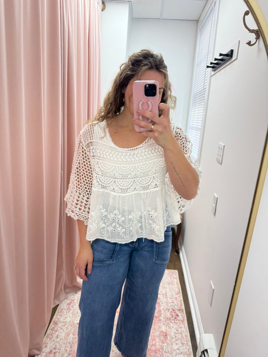 Yolly Crochet Top
