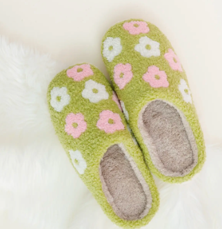 Green and Pink Slippers