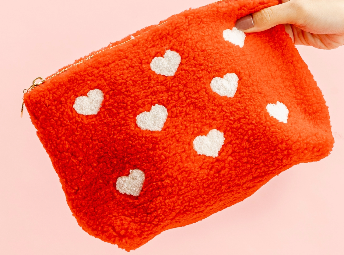 Red Heart Pouch