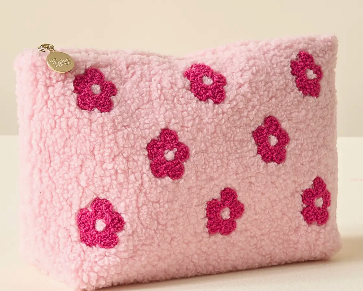 Pink Flower Pouch