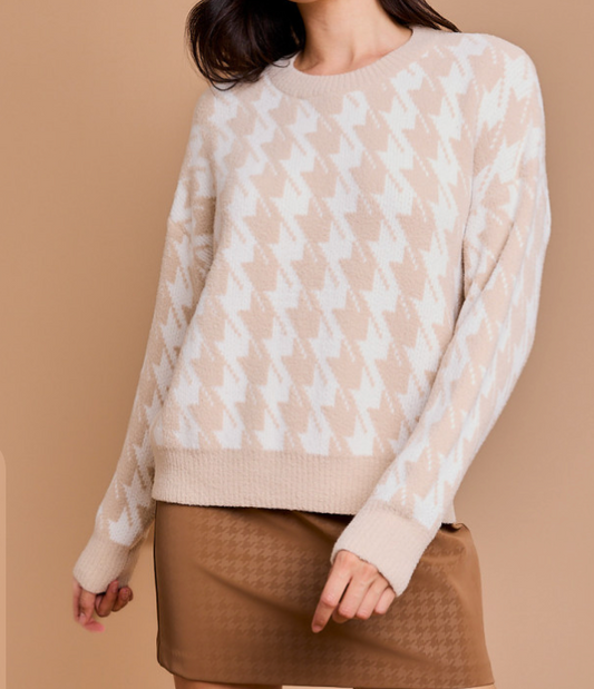 GILLI Houndstooth Sweater