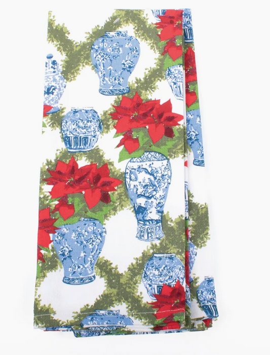 Poinsettia Kitchen Towel