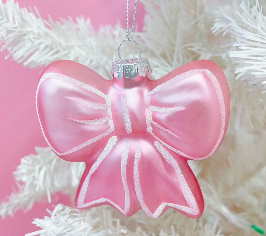 Pink Bow Ornament