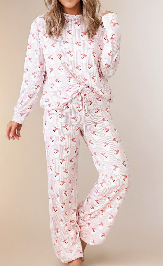 Pink Santa Pajamas