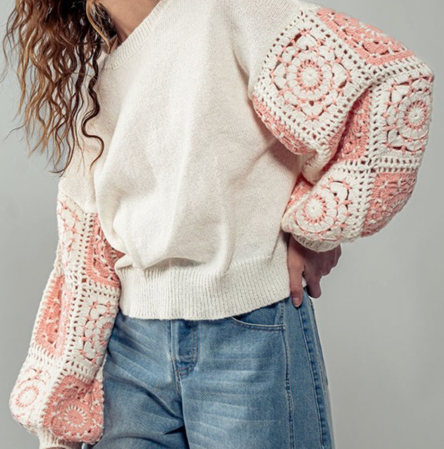 Quilted Block Sweater