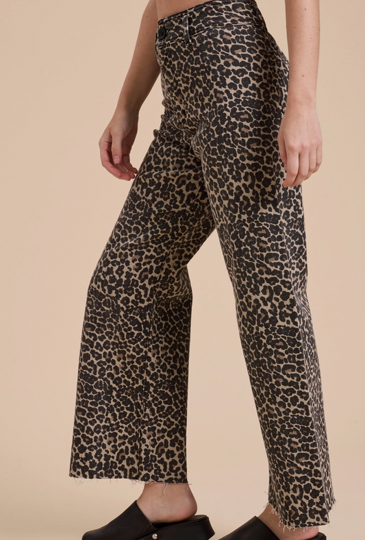 Leopard Print Jeans