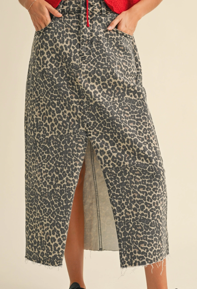 Leopard Print Skirt