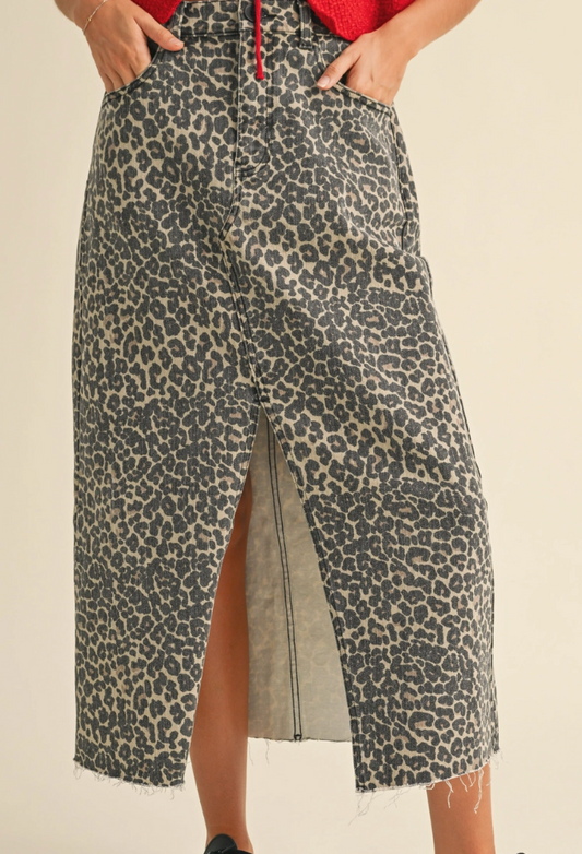 Leopard Print Skirt