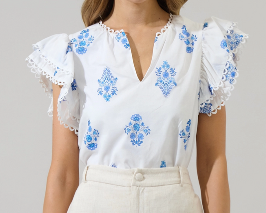 Emma Ruffle Top